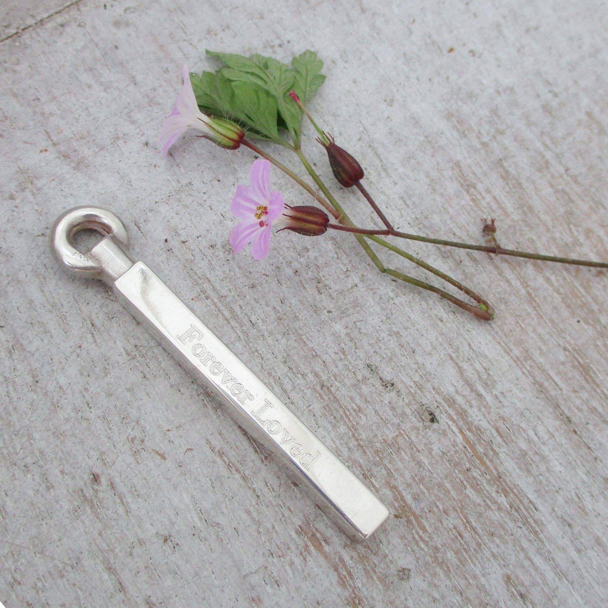 Luxe Design Jewellery - Wholesale Pendant/Charm Necklace - Squared Urn Pendant for Cremation Ashes in Sterling Silver4