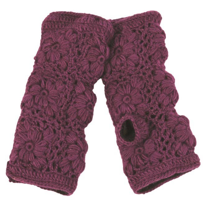 Nirvanna Designs, Inc. – wholesale Hand warmer – Flower Crochet Handwarmers18