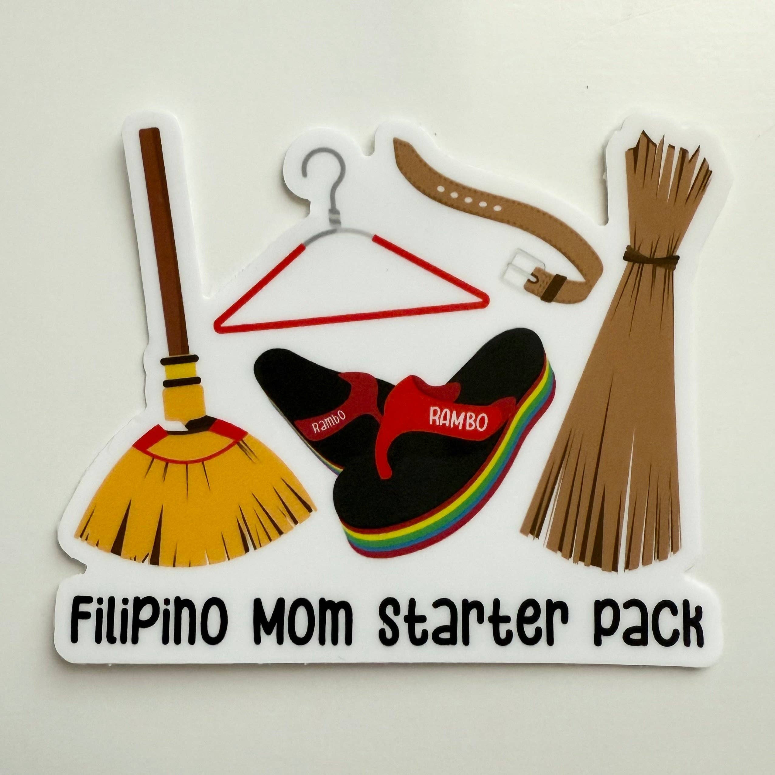 AMW the studio - Wholesale Sticker - Filipino Moms Starter Pack Vinyl Sticker0