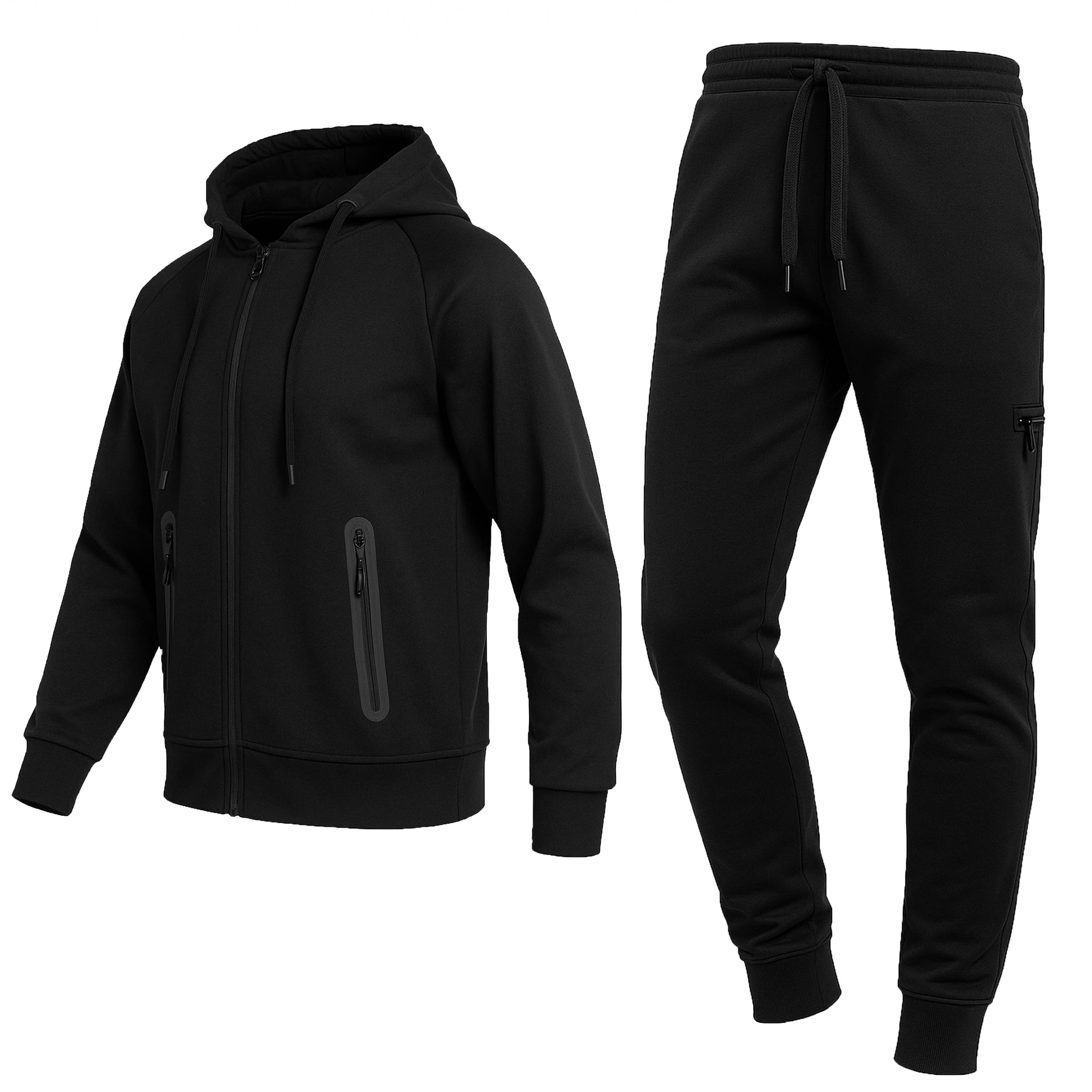 Galaxy By Harvic - Wholesale Lounge Set - Men's - 2-Piece Men's Tech Fleece Hoodie & Jogger Set (S-3XL)0