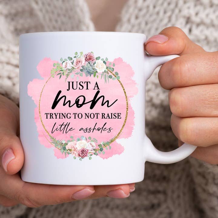 Mom Coffee Mug, Mothers Day Coffee Mug, Pink Mug for wholesale by Dm Crafting