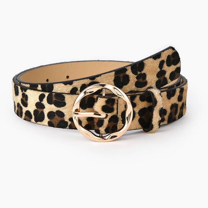 NINEXIS - Wholesale Belt - Women's - CWABE0384_SNAKE PRINT LEOPARD ZEBRA PRINT MILK PRINT BELT3