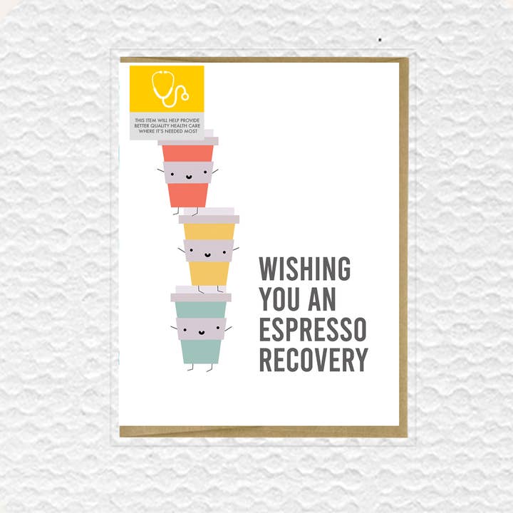IMPAPER - Wholesale Everyday Greeting Card - Wishing You An Espresso Recovery Greeting Card1