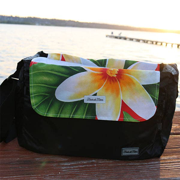 Cooling Pooch Bag Liner - Red Plumeria for wholesale by Louie de Coton
