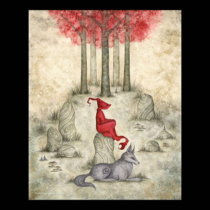8x10 PRINT - The Red Grove for wholesale by Amy Brown Art