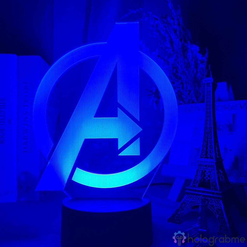 Holograbme - Wholesale Accent/Desk Lamp - Marvel Avengers Logo Lamp2