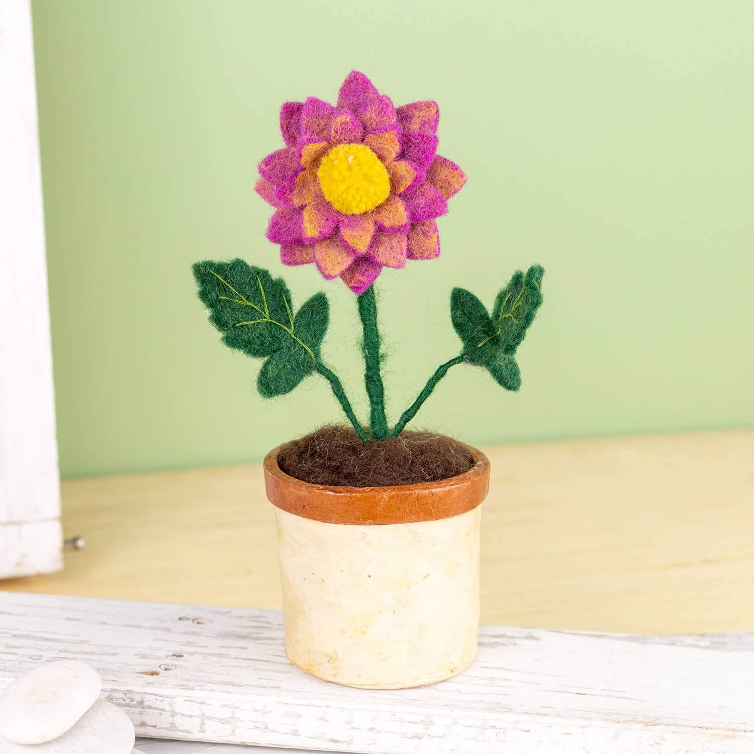 dZi Handmade - Wholesale Artificial Flowers - Dahlia Potted Flower1