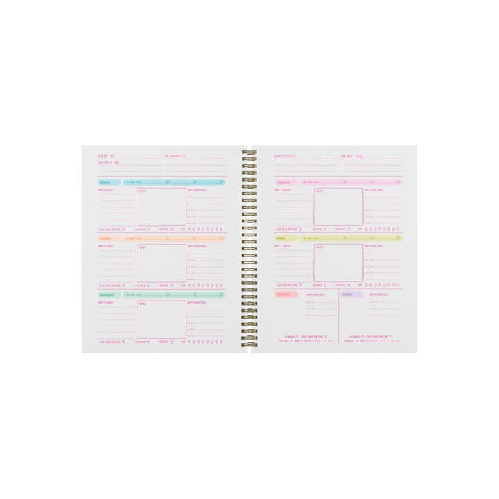 Talking Out of Turn - Wholesale Planner - Undated Perpetual Planner - Bold Checker6