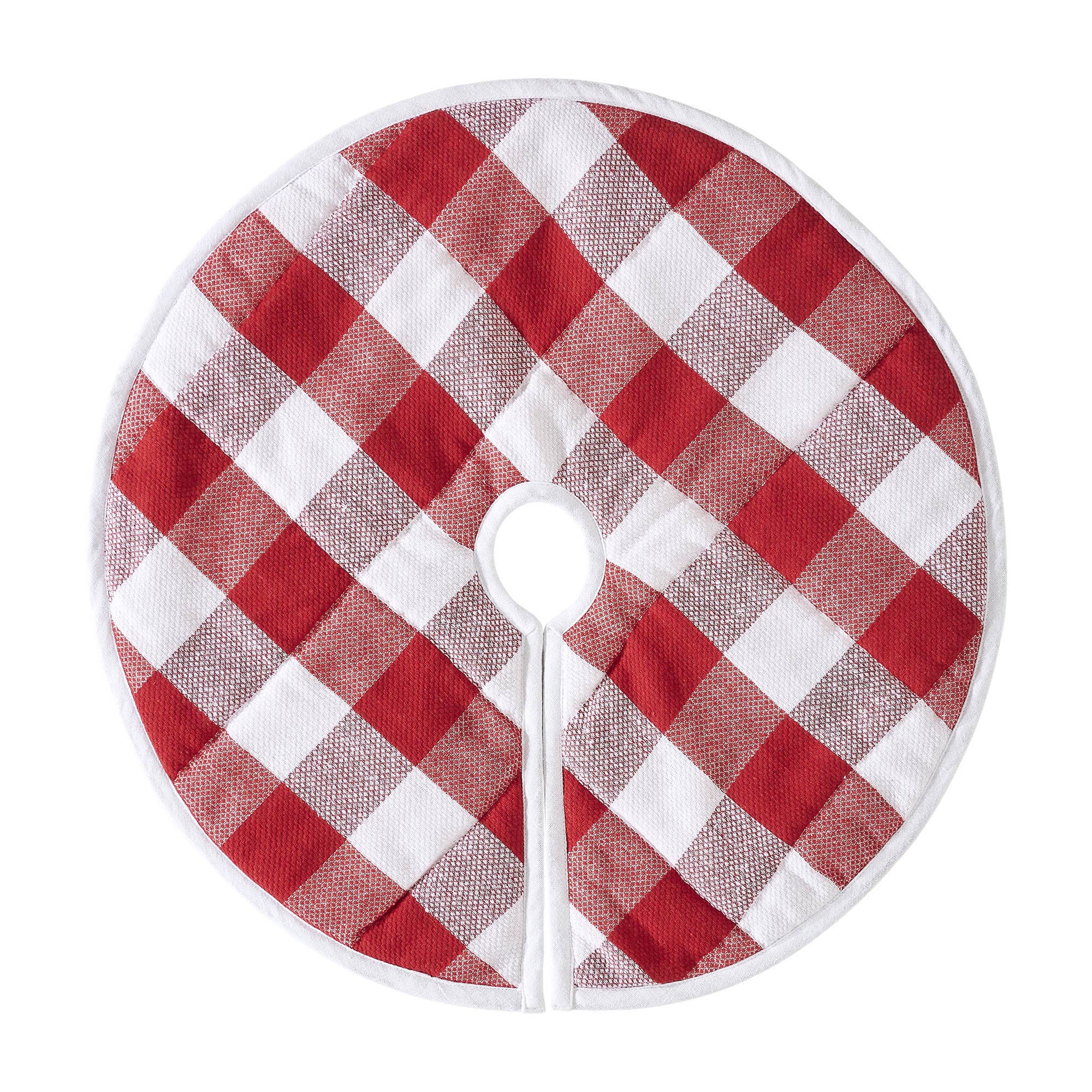 VHC Brands - Vente Jupes de sapin de Noël - Jupe Annie Red Check Tree 242