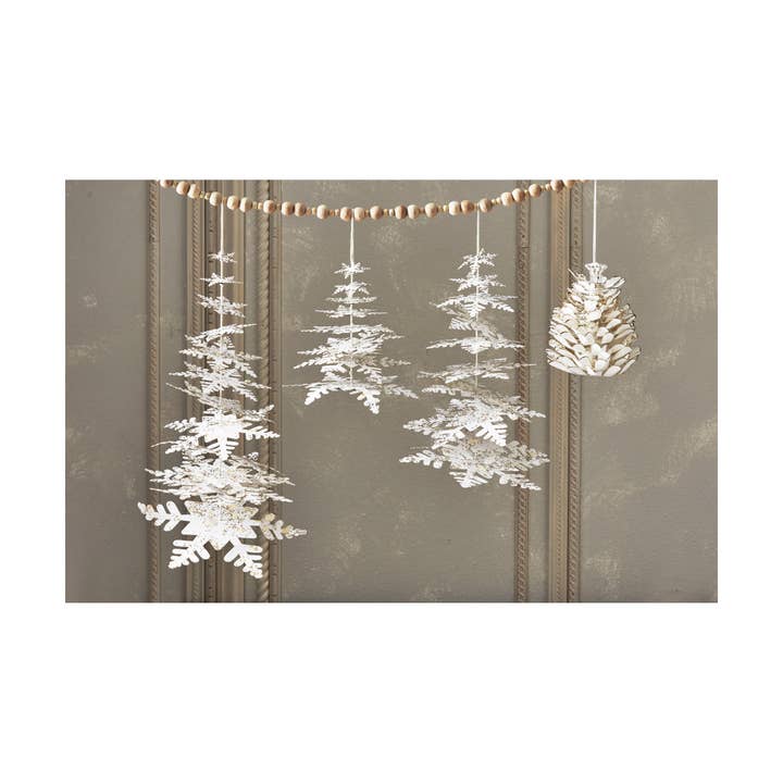 tag - Wholesale Christmas Decoration - SALE Paper Snowflake Christmas Tree Decor Tall - White Multi1