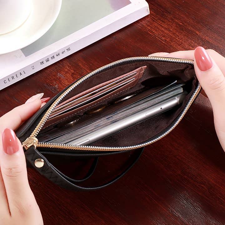 Superbia - Wholesale Clutch Bag - Women's - Soft Pu Bee Clutch with Wristband -2099