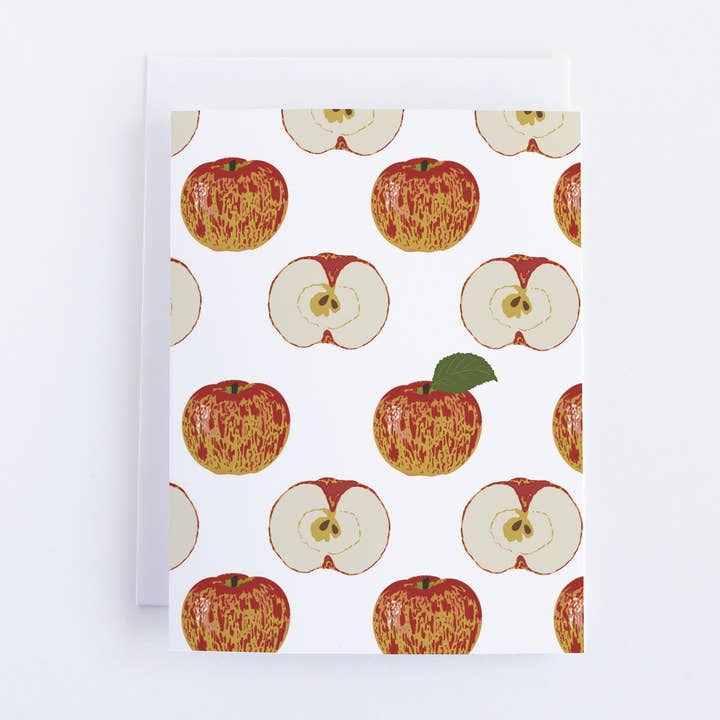 Bean Horse Car Designs - Wholesale Everyday Greeting Card - Gravenstein Apples Greeting Card