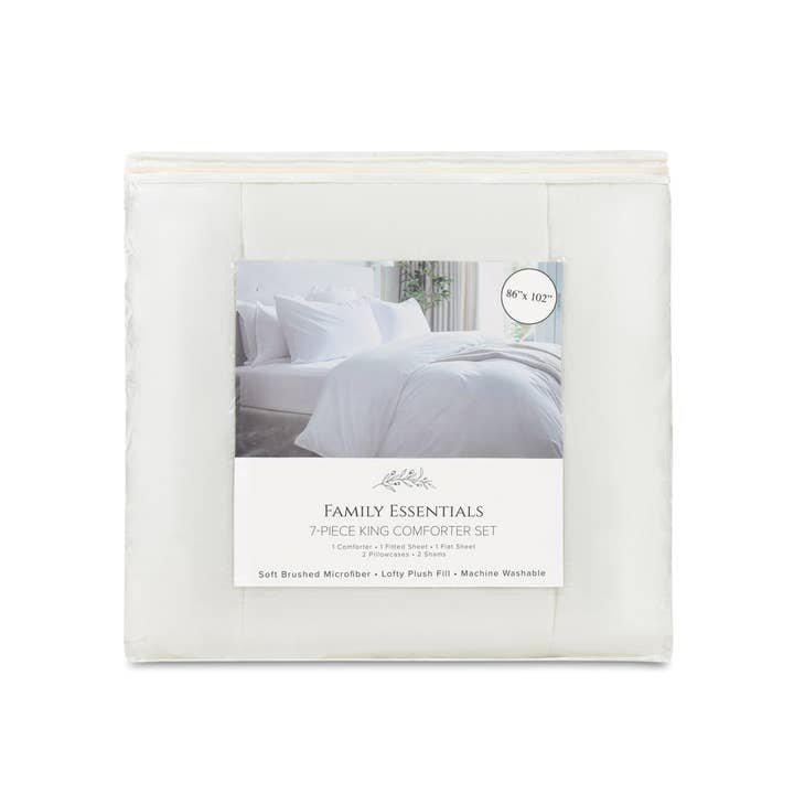 Arkwright Home - Wholesale Bedding Set - Family Essentials Bed in a Bag Comforter Set 57