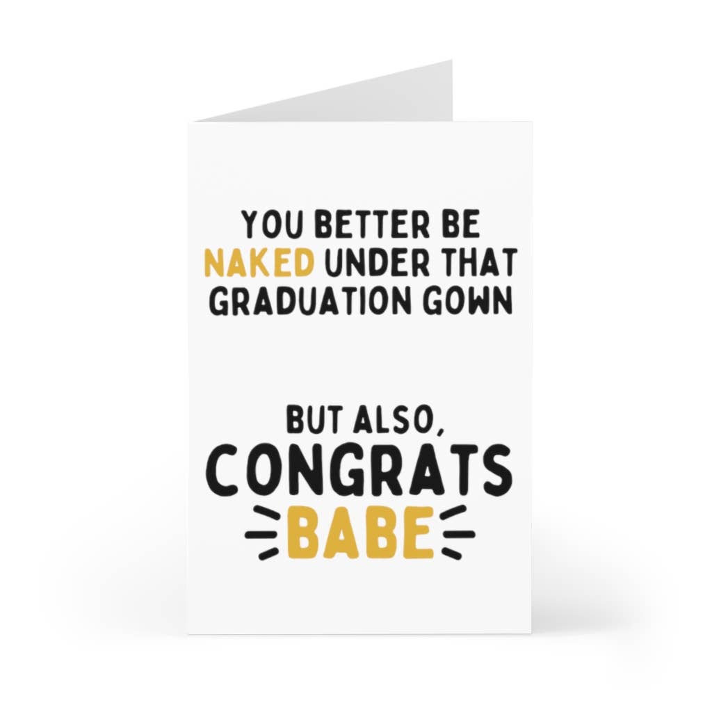 R is for Robo - Wholesale Graduation Card - Funny Graduation Card Dirty Graduation Gifts Congrats Grad1