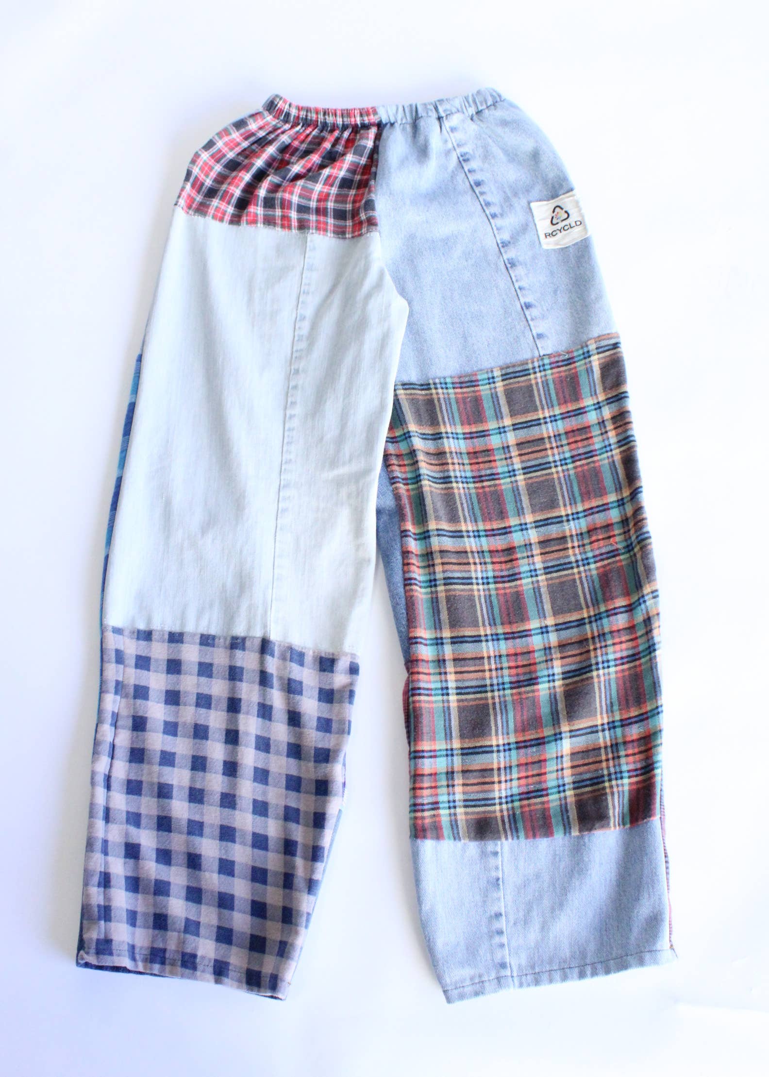 American Recycled Clothing - Wholesale Pants - Women's - Flannel & Denim Combo Pants Bundle3