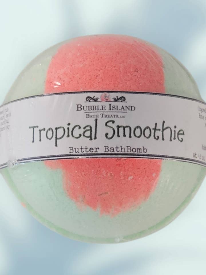 Bath Bomb - Tropical Smoothie for wholesale by Bubble Island Bath Treats