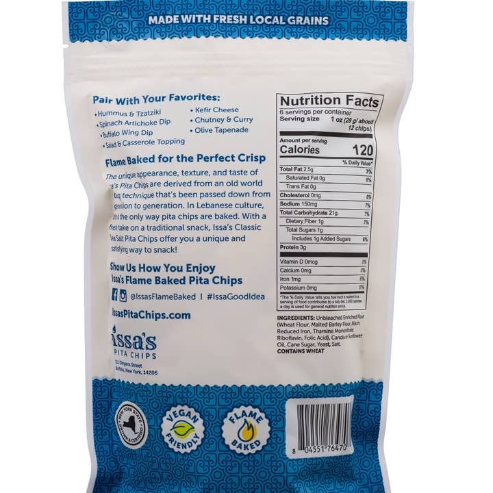 Issa's Pita Chips - Wholesale Chips - Issa's Sea Salt Pita Chips1