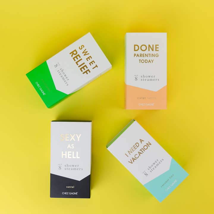 Chez Gagné - Vendita all'ingrosso Bombe/Compresse vaporizzanti da doccia - Done Parenting Today Shower Steamers - Arancia Vaniglia - Set di 8 Pastiglie