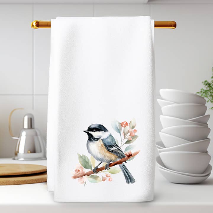 Fernville Creations - Wholesale Hand Towel - Chickadee Hand Towel, Luxury Bath Decor, Sophisticated Decor5