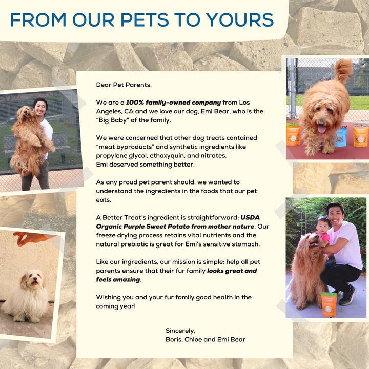 A Better Treat - Wholesale Pet Treats - Dog - Organic Freeze Dried Purple Sweet Potato Dog and Cat Treats