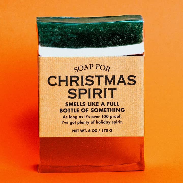 Whiskey River Soap Co. - Wholesale Bar Soap - Soap for Christmas Spirit - HOLIDAY | Funny Soap