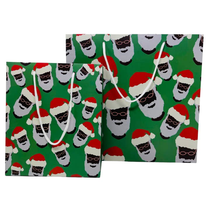 Prnt’d - Venta al por mayor Bolsas de celofán - Bolso grande moderno de Papá Noel1