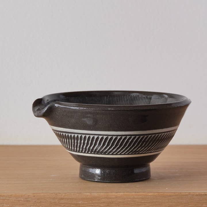 Small Chisel Patterned Mortar by Yukihito Nakata for wholesale by wagumi