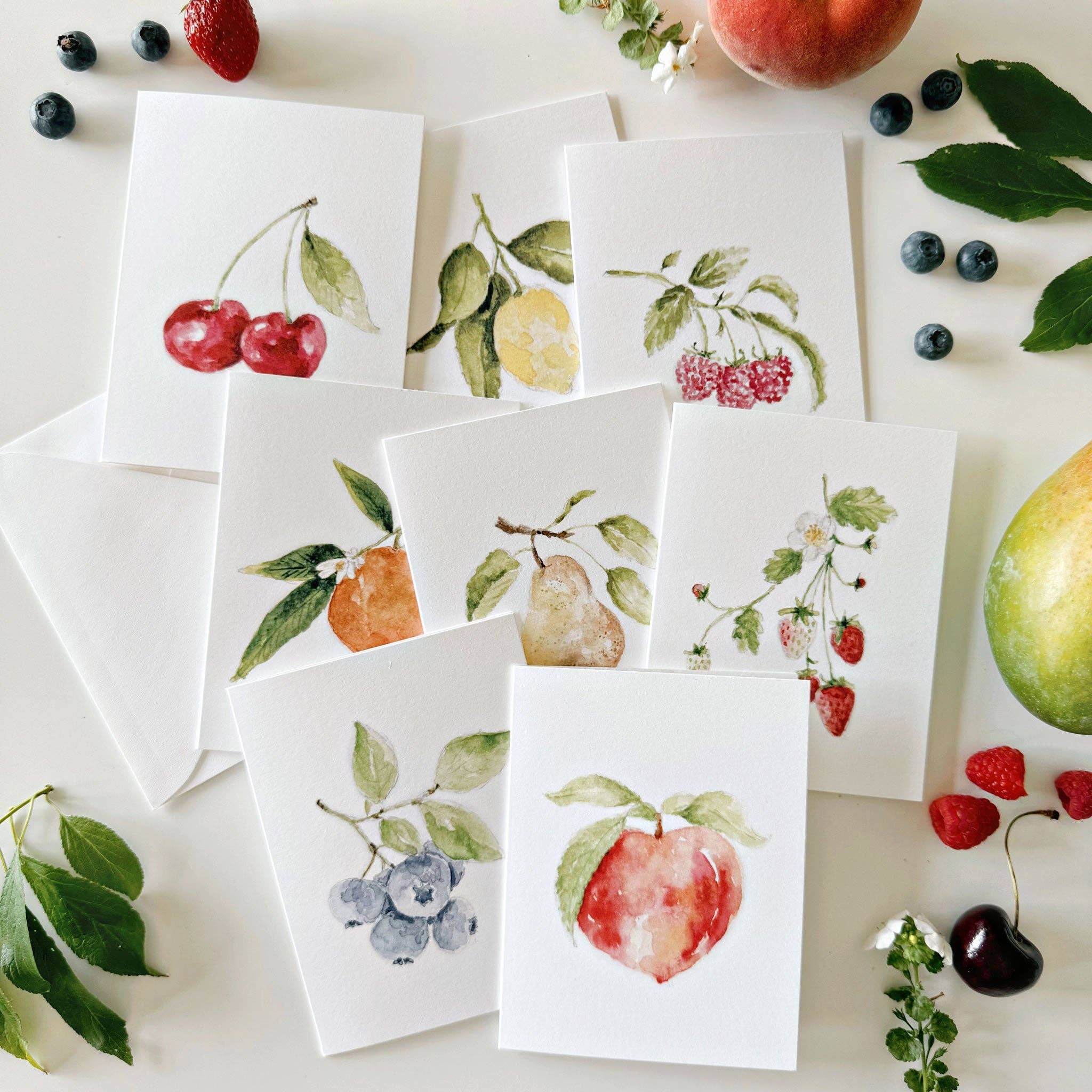 emily lex studio - Wholesale Stationery/Notecard Set - fruit assorted notecard set1