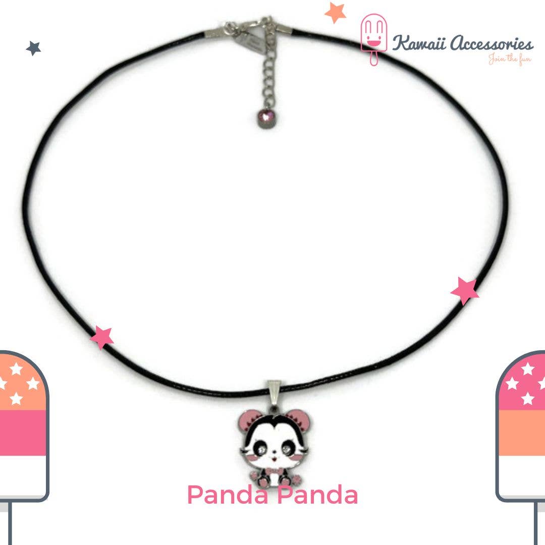 Kawaii Accessories by Kuroji - Wholesale Jewelry Set - Charming Panda Panda - Kawaii accessory set6