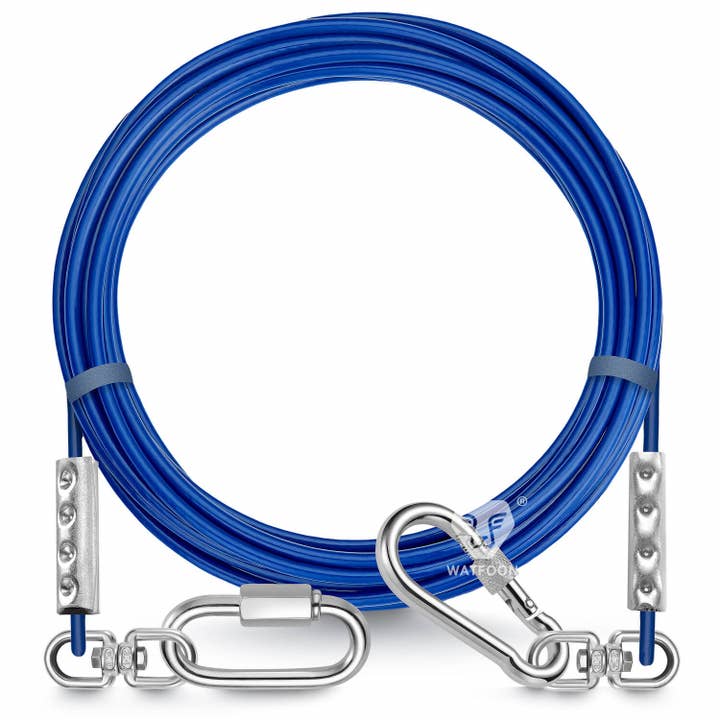 Câble d'attache de 15 pieds pour grands chiens pesant jusqu'à 300 livres pour la vente par WATFOON
