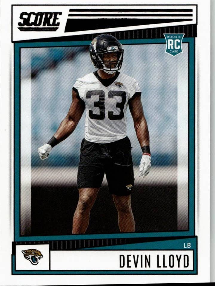 2022 Pontuação #350 Devin Lloyd por atacado de Chronic Cards