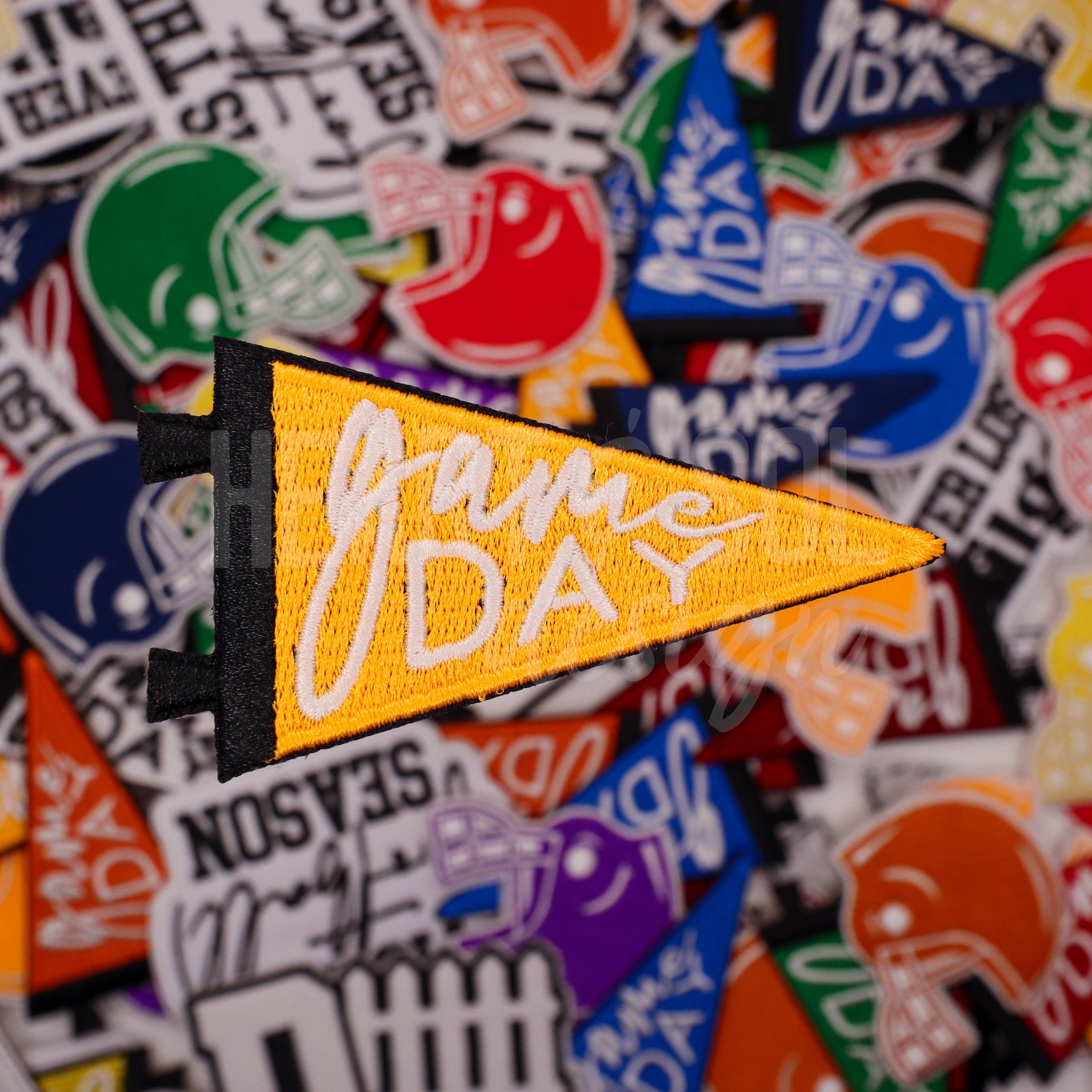 Heart & Sol Design - Wholesale Patch - GAME DAY PENNANT patch1