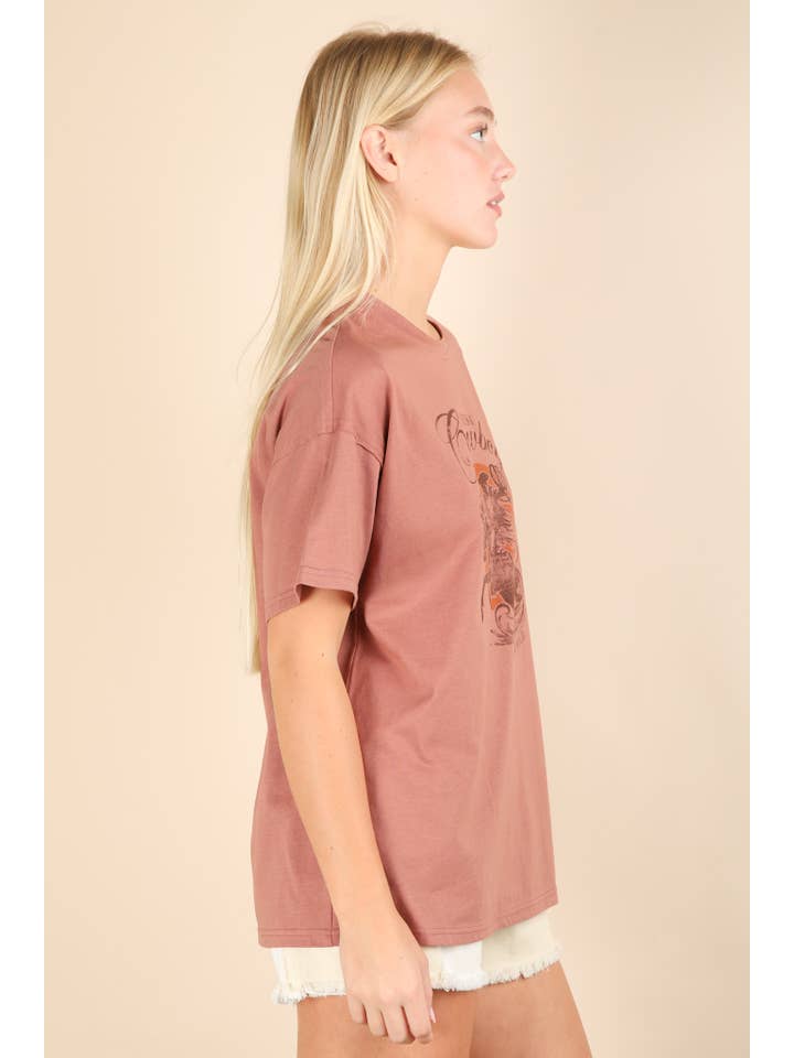 VERY J - Wholesale Knit Top - Women's - NT12203-Oversized Cowboy Graphic Screen Print Knit Top9