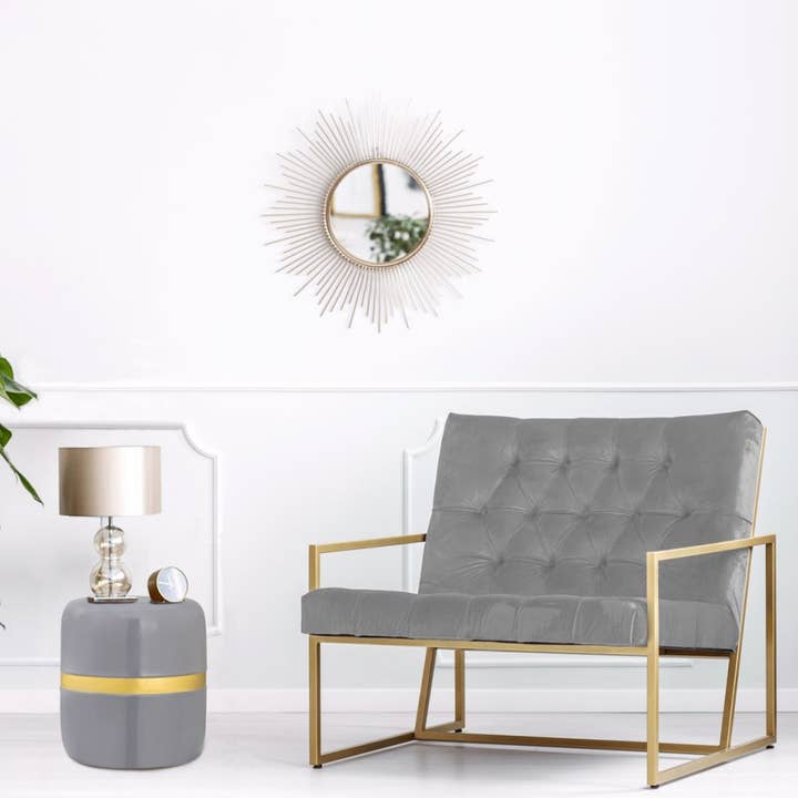 Mesa lateral decorativa redonda ø 34 cm altura 36 cm mesa para abajur Sofá por atacado de Voglrieder