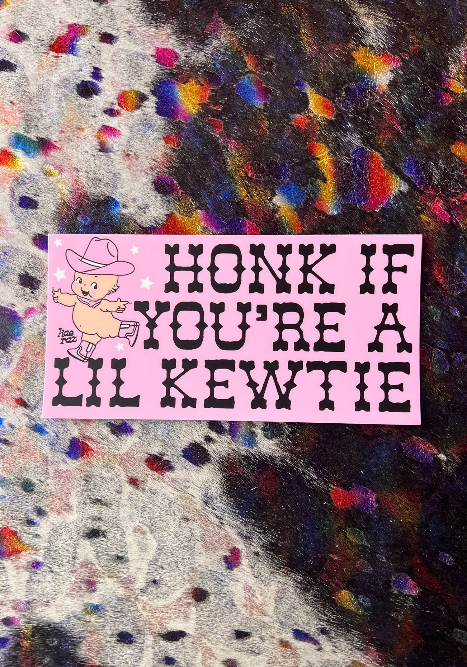 kaeraz – wholesale Sticker – Cowpoke Kewtie Bumper Sticker