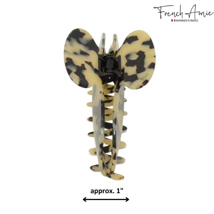 Parcelona - Wholesale Hair Clip - Women's - French Amie Thin Oval Large 4 1/4” Handmade Celluloid Jaw Hair Claw for Women18