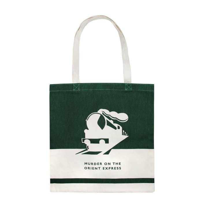 Half Moon Bay By Design - Wholesale Tote Bag - Women's - Recycled Cotton Tote Bag Agatha Christie Orient Express