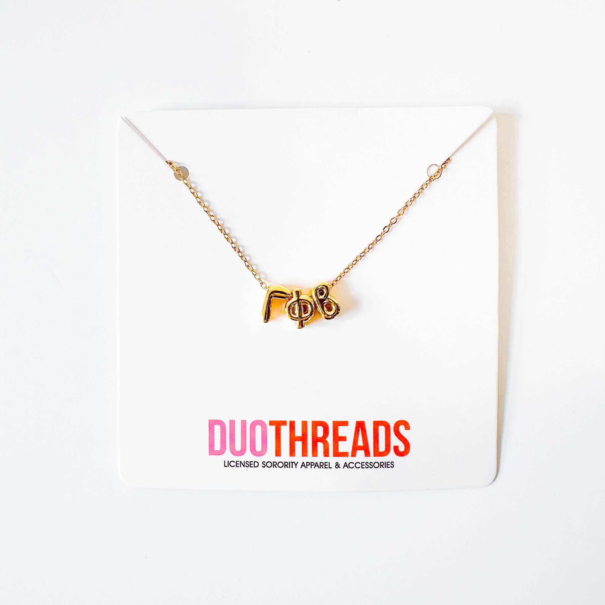 Duo Threads - Wholesale Pendant/Charm Necklace - Bubble Letter Sorority Necklace12