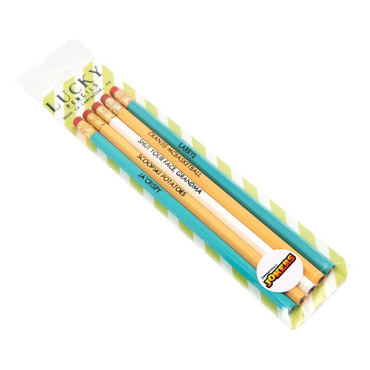 Paquete de lápices Impractical Jokers para venta al por mayor de Lucky Mfg. Co.