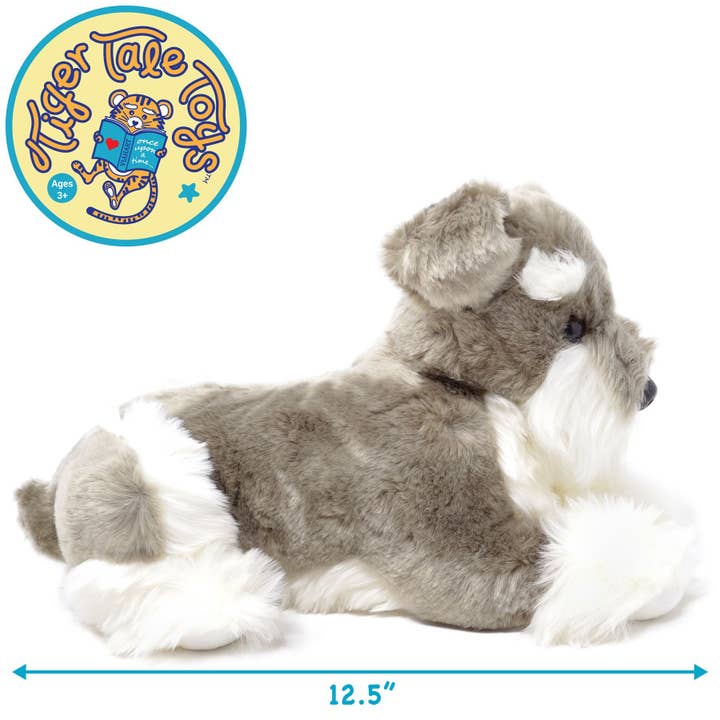 VIAHART Toy Co. - Wholesale Stuffed/Plush Toy - Kids & Baby - Siegfried The Schnauzer | 7 Inch Stuffed Animal Plush