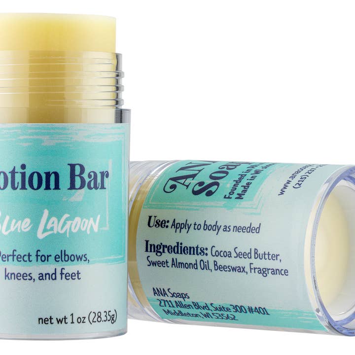 Blue Lagoon Lotion Bar for wholesale by ANA Soaps