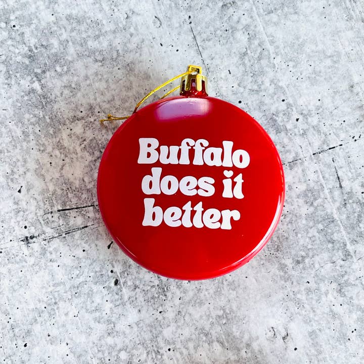 The Silver Spider - Wholesale Ornament - Buffalo does it better Bills USA made Christmas Ornament