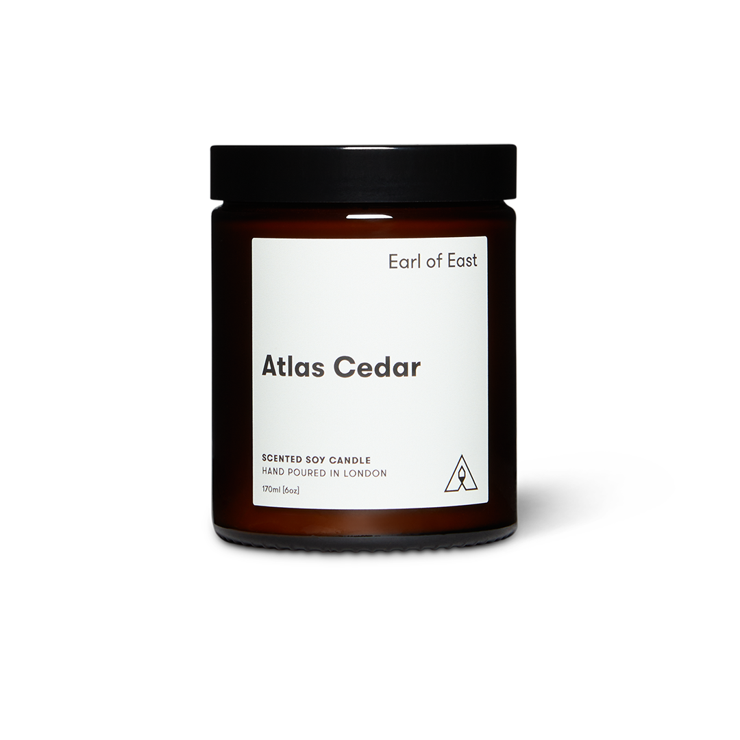 Earl of East – wholesale Jar/filled candle – Atlas Cedar | Soy Wax Candle 170ml [6oz]3