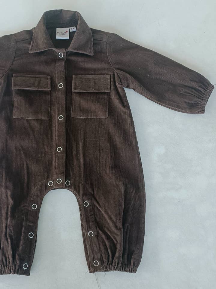 Chocolate Uni-sex Playsuits : Infant : Newborn : Baby for wholesale by Yo Baby