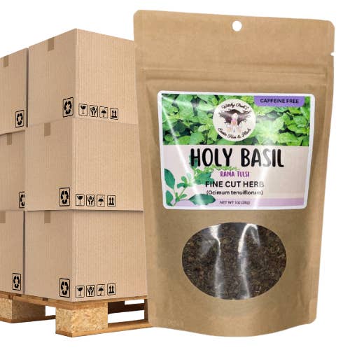 Witchy Pooh's Exotic Teas & Herbs - Venta al por mayor Tés a granel - Té de Albahaca Sagrada de Witchy Pooh - Rama Tulsi, Hoja Suelta17