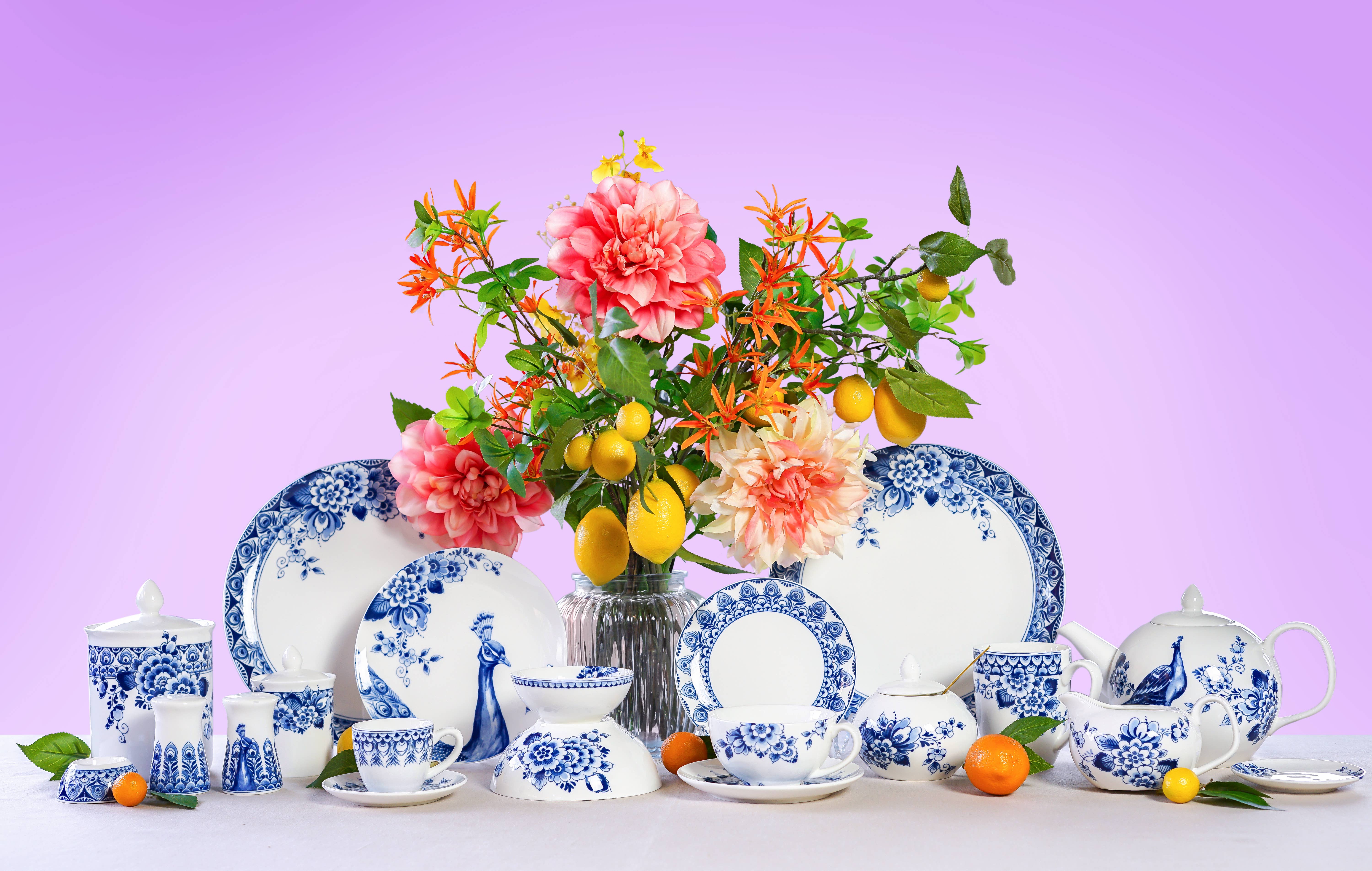 Heinen Delfts Blauw - Wholesale Tea Pot - Teapot Peacock Blue3