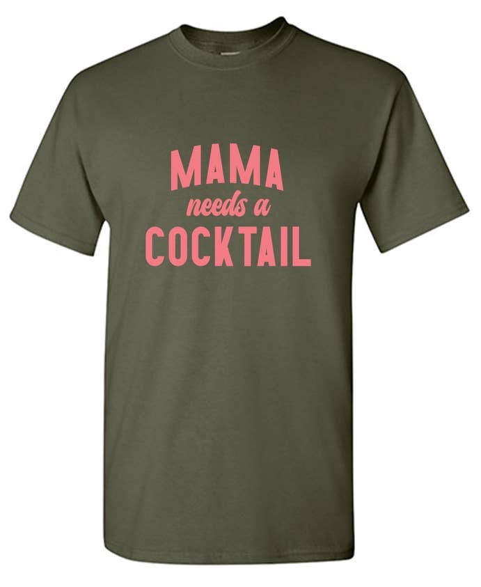 Feelin Good Tees - Wholesale Screen Printed T-Shirt - Women's - Mama Needs a Cocktail..4