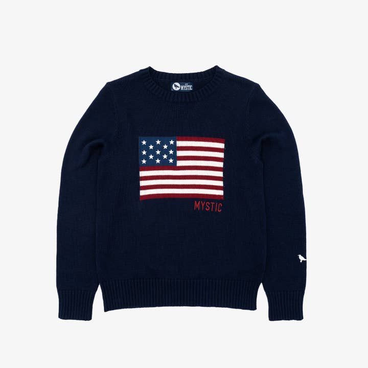 Chandail Mystic Flag bleu marine pour femmes pour la vente par The Just Brand