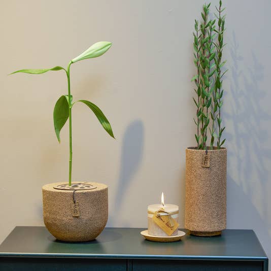 Lübech Living - Wholesale Vase - Wood'z pique fleur vase, light wood1