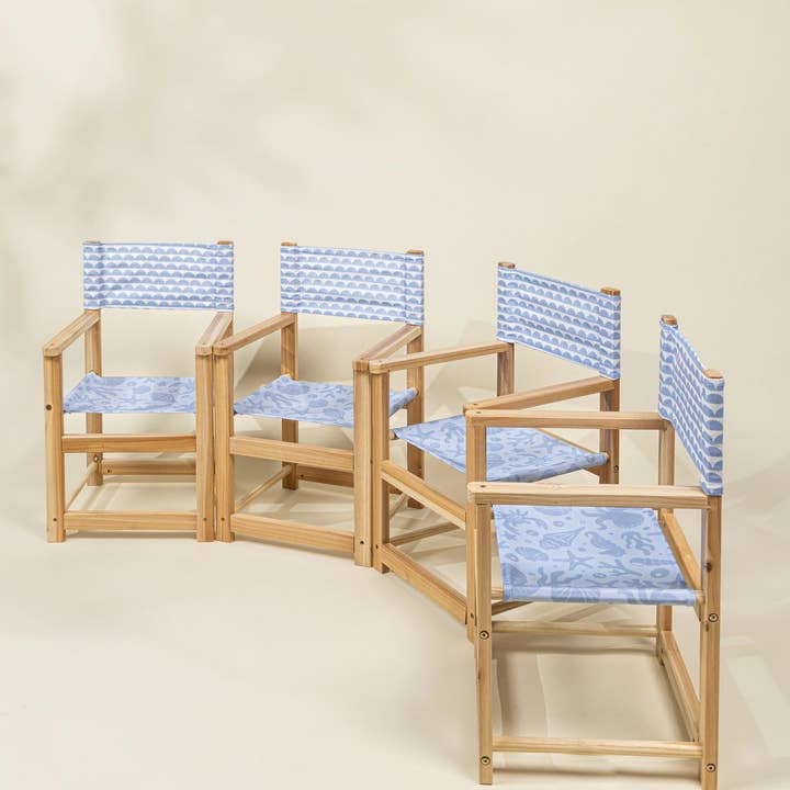 Coco Village - Wholesale Patio Set - Kids’ Patio Set 4 Chairs and Parasol–Under the Sea6
